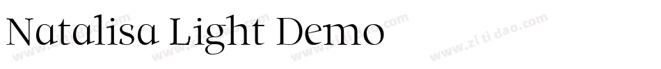 Natalisa Light Demo字体转换